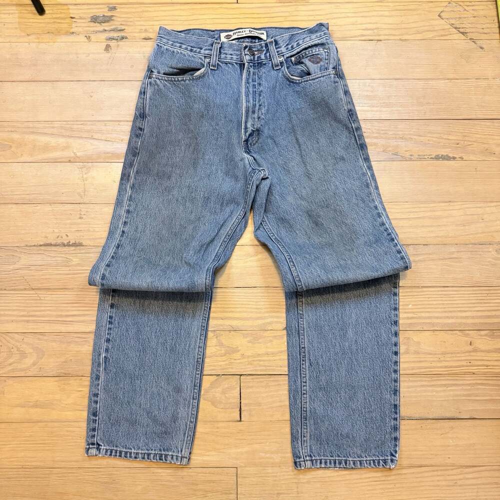 Harley Davidson Genuine Motor Clothes Blue Denim Jeans 29x30
